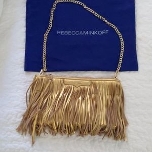 Rebecca Minkoff Gold Fringe Purse